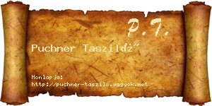 Puchner Tasziló névjegykártya